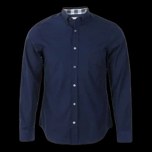 Burberry Casual Long Sleeves Shirt Navy Blue