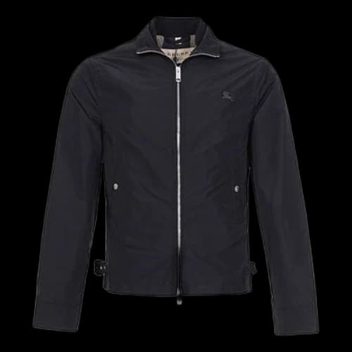 Burberry waterproof Stand Collar Jacket Black