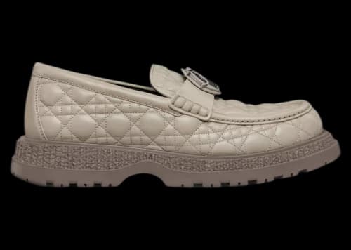 Dior Buffalo Loafer Cannage Leather Dark Beige
