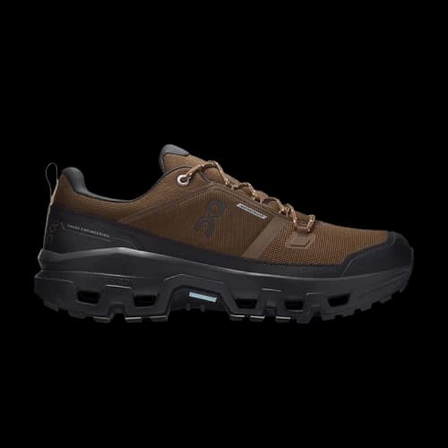 On Running Cloudrock Low Waterproof Earth Black