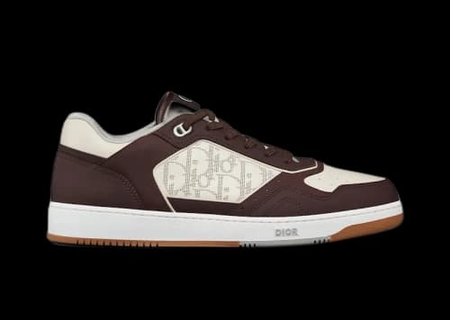 Dior B27 Low Brown White Oblique Leather