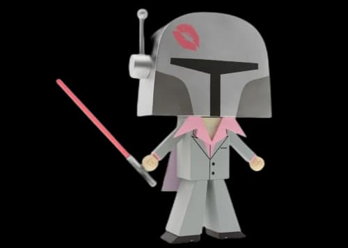 3D Retro x Gary Ham x The Sucklord The Super Suckset #2 Figure Silver/Pink
