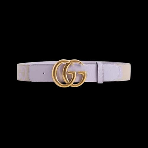 Gucci GG Marmont Jumbo Belt 'Beige/Lilac'