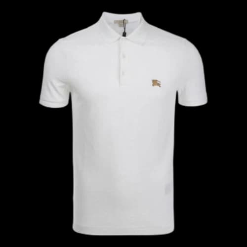 Burberry SS21 Causual Cotton Polo Male White