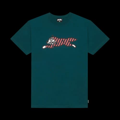 Icecream Yikes Stripes T-Shirt 'Deep Teal'