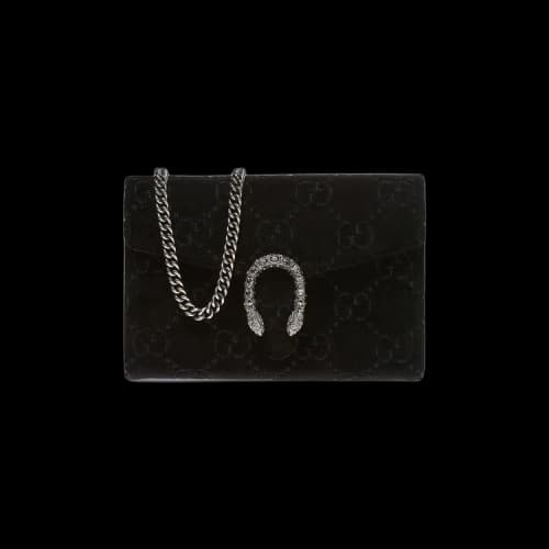 Gucci Dionysus Velvet Shoulder Bag 'Black'