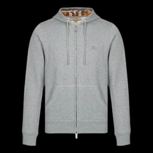 Burberry Classic hooded Long Sleeves Jacket Gray