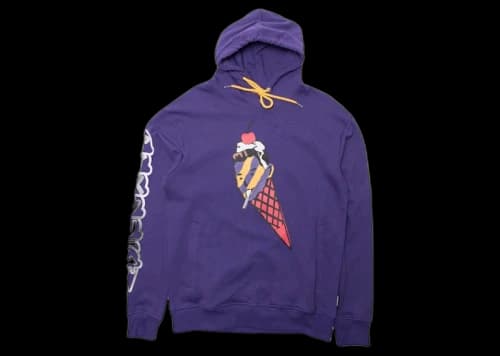 Icecream Ice Cream Cherry on Top Hoodie Purple