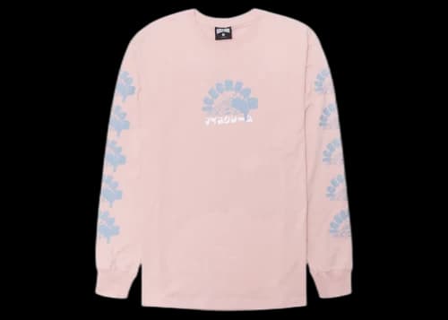 Icecream Ice Cream Oops Long Sleeve Knit Long Sleeve Tee Pink/Rose Smoke
