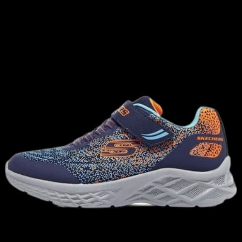 (GS) Skechers Microspec 2.0 Trainers 'Navy Orange'