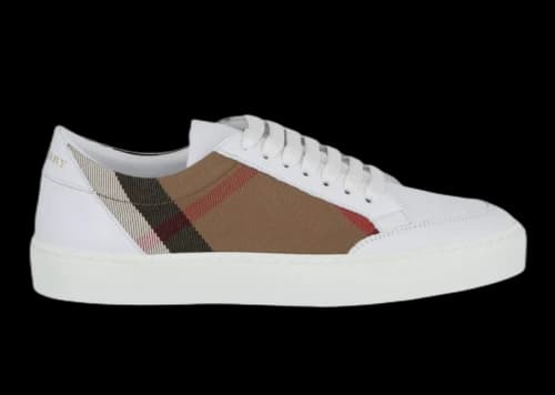 Burberry House Check Low-Top Sneaker White Brown (Women's)
