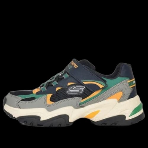 (GS) Skechers DLITES 'Navy Green Orange'