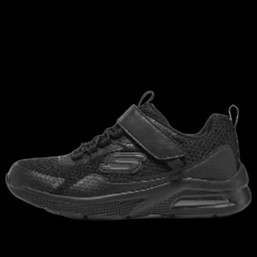 (GS) Skechers Microspec Max Torvix Slip-on Trainers 'Black'