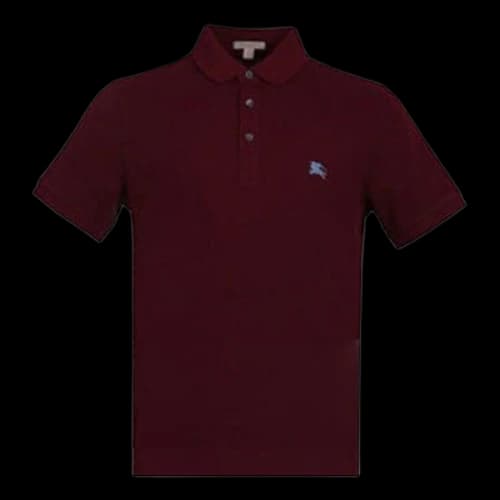 Burberry SS21 lapel Cardigan Short Sleeve Polo Shirt Deep Red
