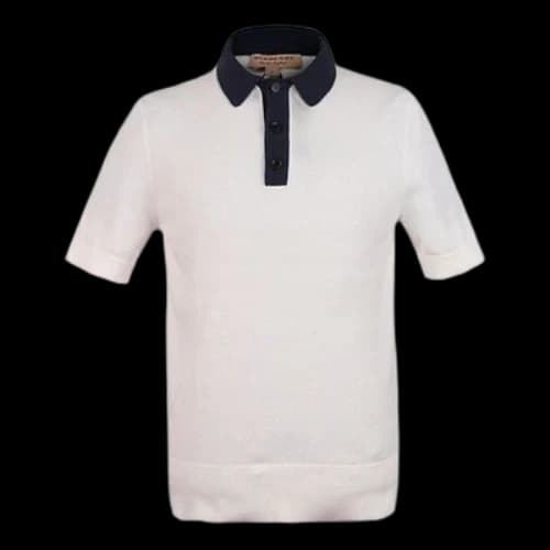 Burberry Casual Short Sleeve Polo Shirt White