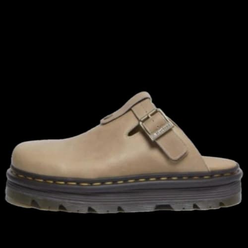 Dr. Martens Zebzag Leather Casual Slingback Platform Mules 'Porcelain Tan'