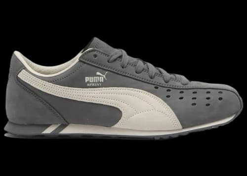 Puma Sprint Nuback Grey Alpine Snow