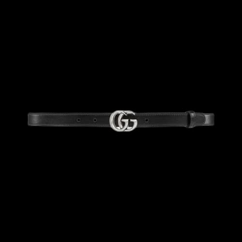 Gucci GG Marmont Thin Belt 'Black'