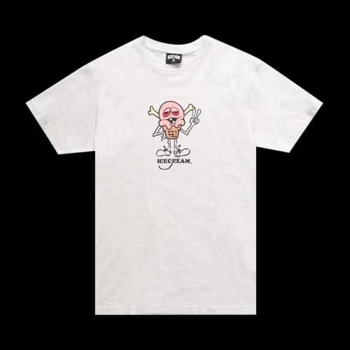 Icecream Peace Short-Sleeve Tee 'Light Heather Grey'