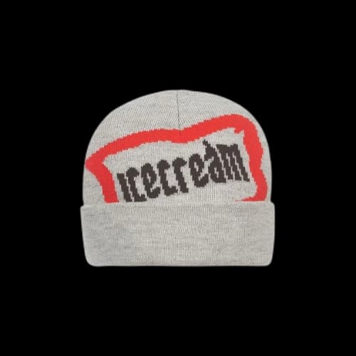 Icecream Double Time Knit Hat 'Light Heather Grey'