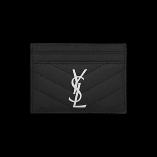 Saint Laurent Quilted Leather Card Case 'Black'