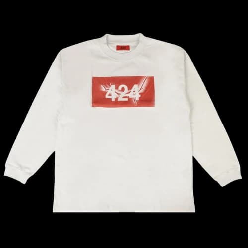 424 Label Long-Sleeve T-Shirt 'White'