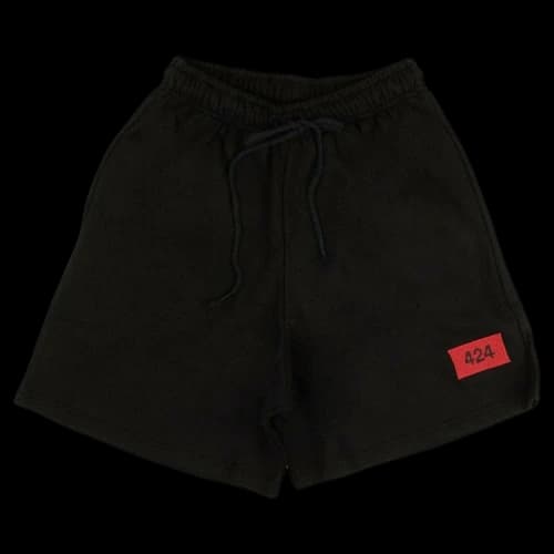 424 Logo Patch Shorts 'Black/Red'