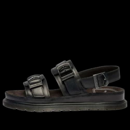 Dr. Martens San Two Strap Orleans Leather Sandals 'Black'