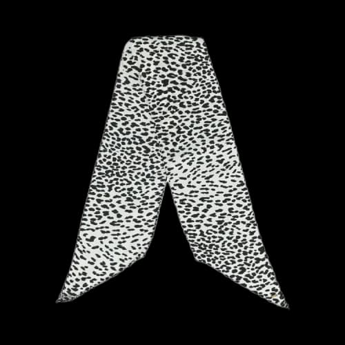 Saint Laurent Leopard Print Scarf 'White'