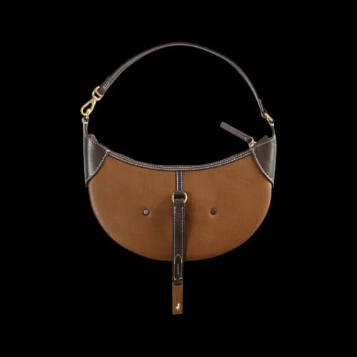 Polo Ralph Lauren Leather ID Mini Shoulder Bag 'Luggage/Tobacco'
