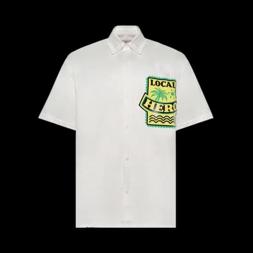 Martine Rose Short-Sleeve Overshirt 'White Off'