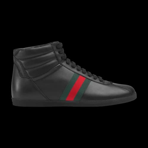 Gucci Leather Web High 'Black'