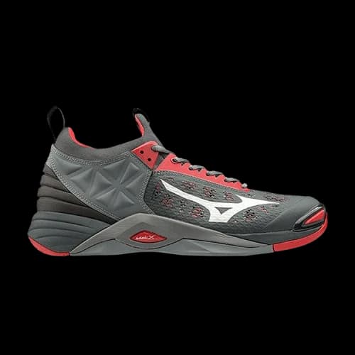 Mizuno Wave Momentum 3 'High Risk Red Grey'