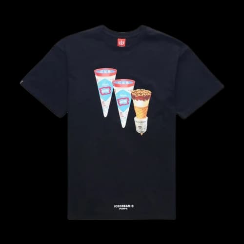 Icecream Skate Faster T-Shirt 'Black'