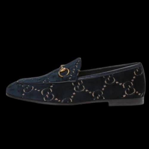 Gucci Jordaan GG Loafer 'Blue' (Women's)