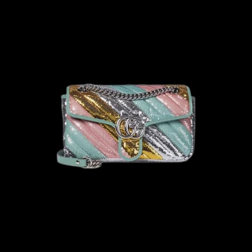 Gucci GG Marmont Small Sequin Shoulder Bag 'Multicolor'