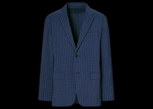 Uniqlo x MARNI Tailored Check Jacket (Asia Sizing) Blue