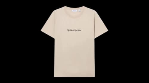 OFF-WHITE Script Arrow Slim T-shirt Pumice Stone