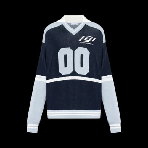 Off-White OWR 00 Sporty Knit Long-Sleeve Polo 'Black'