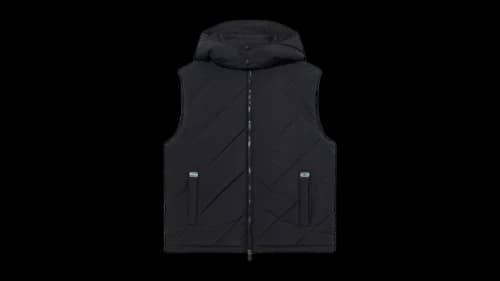 OFF-WHITE Arrow Diagonal Puffer Vest Black