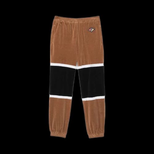 Burberry Logo Graphic Striped Chenille Trackpants 'Dark Walnut'