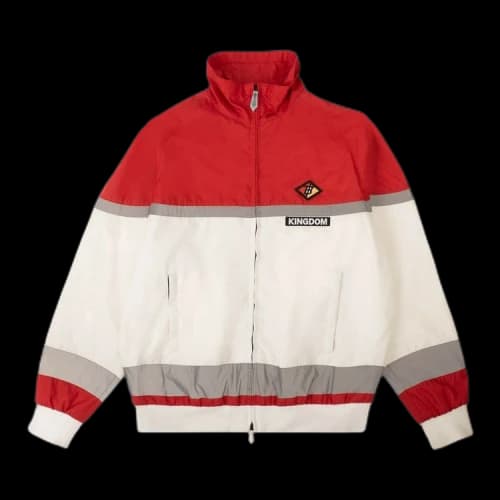 Burberry Kingdom Striped Track Jacket 'Bright Red'