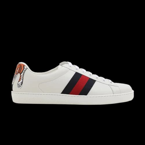 Gucci Ace Vintage Web Lace-Up 'Tiger Patch'