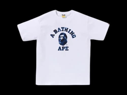 BAPE Color Camo College Tee (FW25) White x Navy