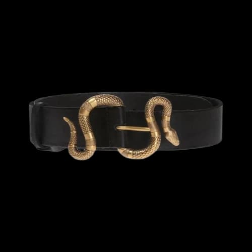 Gucci Snake Buckle Belt Black