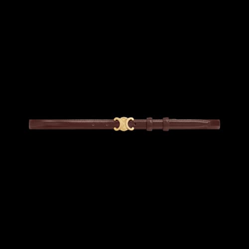 CELINE Small 18mm Triomphe Belt 'Chestnut'