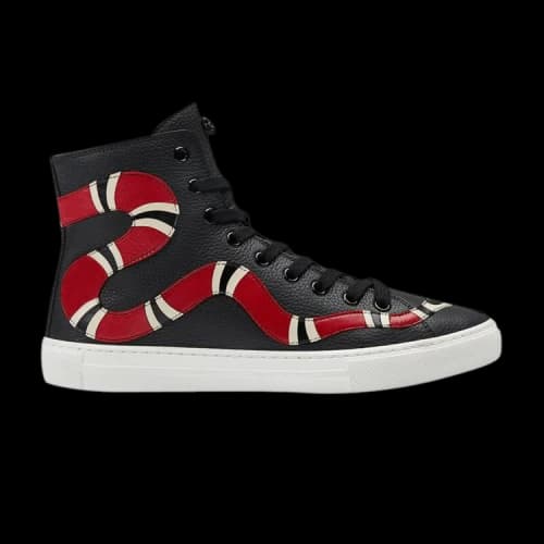 Gucci Signature High Top 'Kingsnake - Black' (Women's)