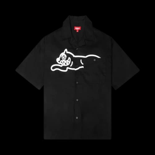 Icecream Camper Short-Sleeve Woven Shirt 'Black'