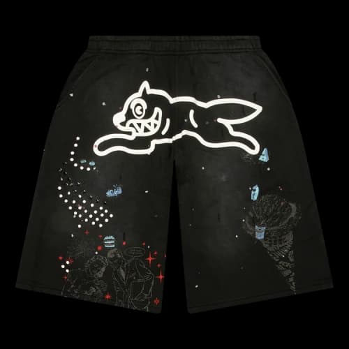 Icecream Milk Shake Terry Shorts 'Jet Set'