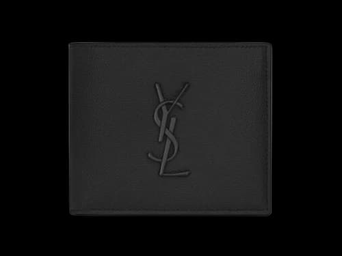 Saint Laurent Cassandre East/West Wallet Black Logo Matte Black